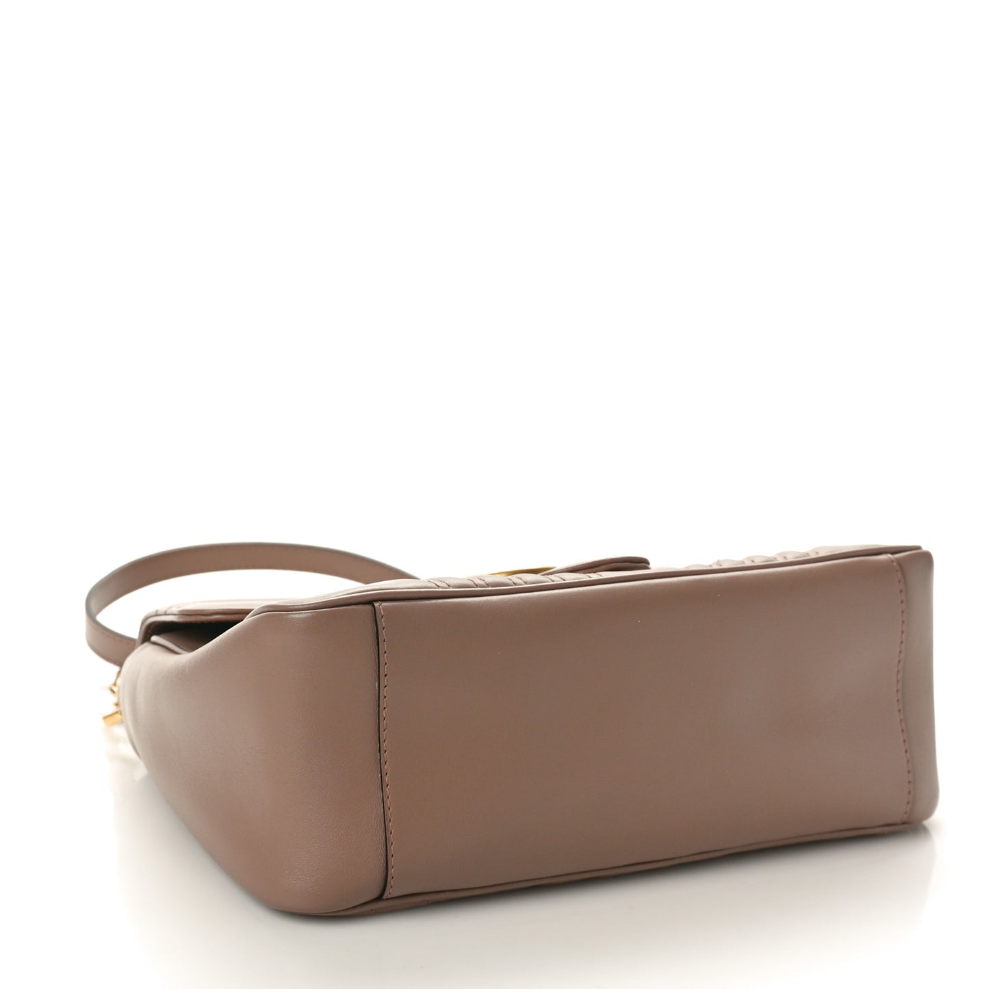 Calfskin Matelasse Small GG Marmont Top Handle Shoulder Bag Porcelain Rose