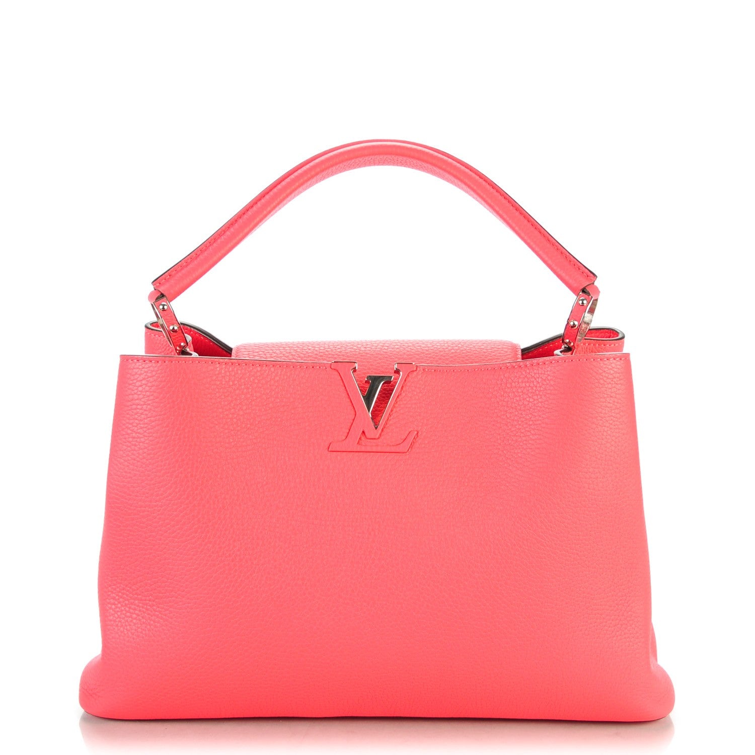 Louis Vuitton Taurillon Capucines MM Rose Litchi 1 of 7