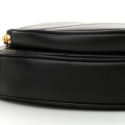 Gucci Calfskin Matelasse Diagonal Mini Interlocking G Heart Shoulder Bag Black 9 of 11