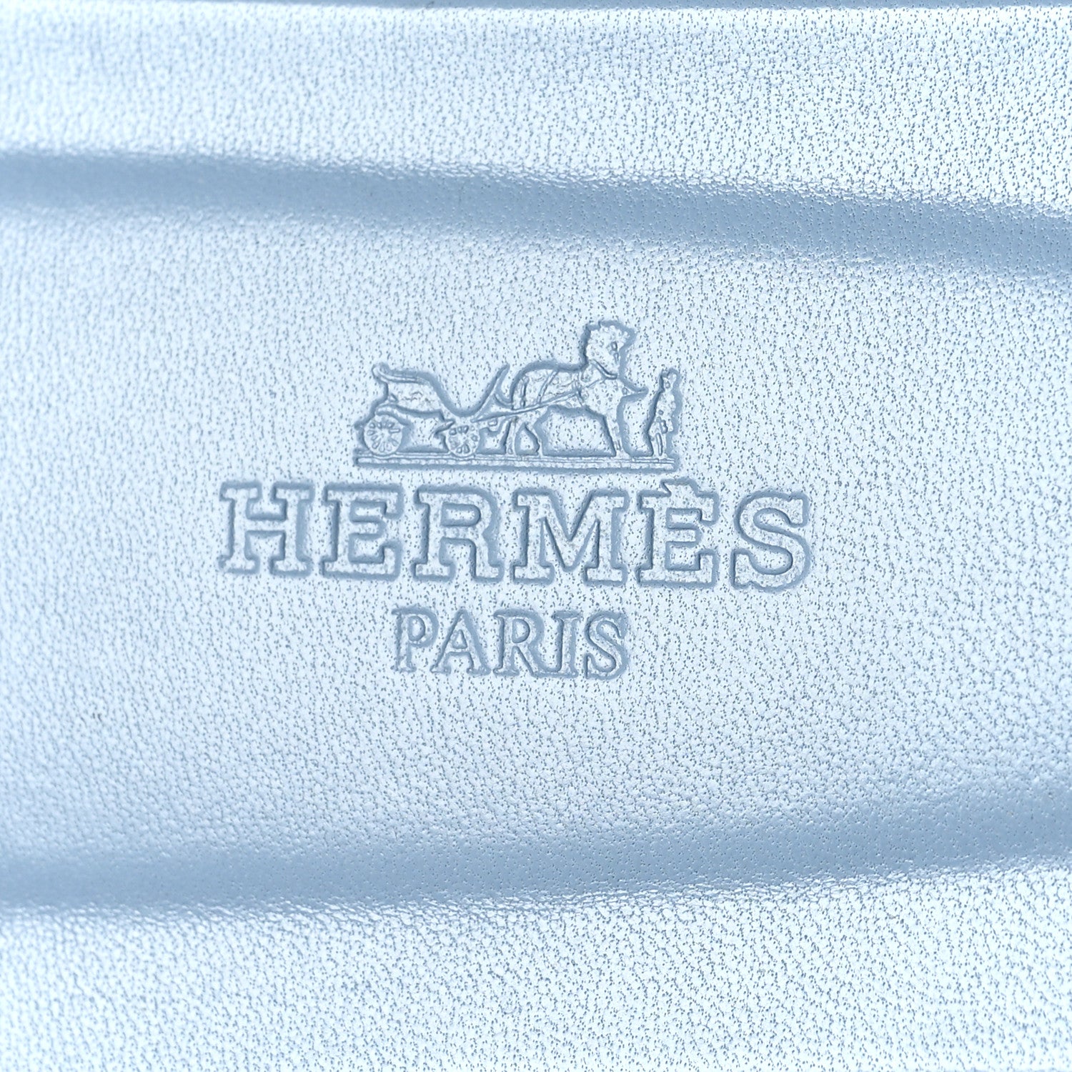 Hermes Box Calfskin Oran Sandals 38.5 Light Bleu 7 of 8