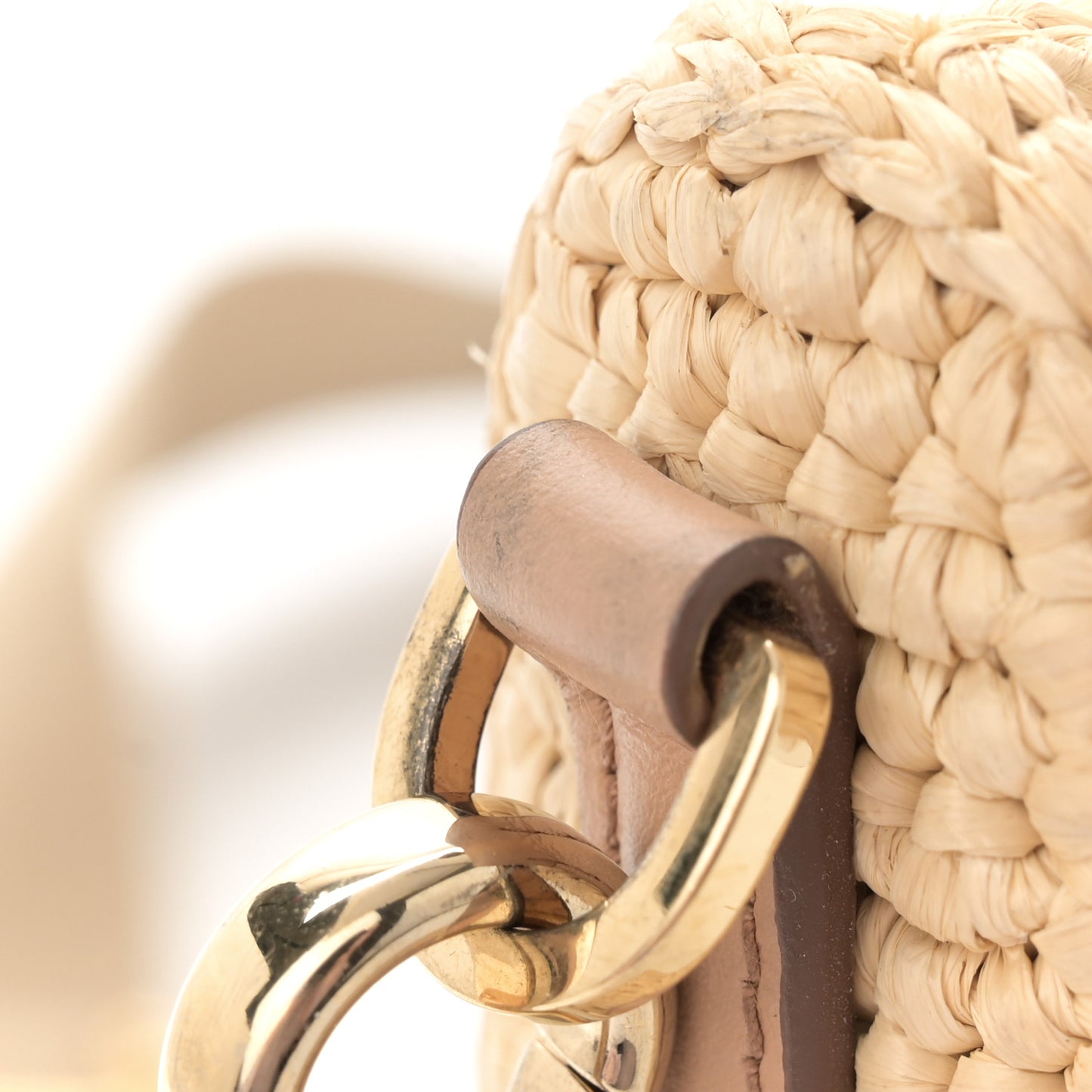 Yarn Raffia Effect Crochet Re-Edition 2005 Shoulder Bag Naturale