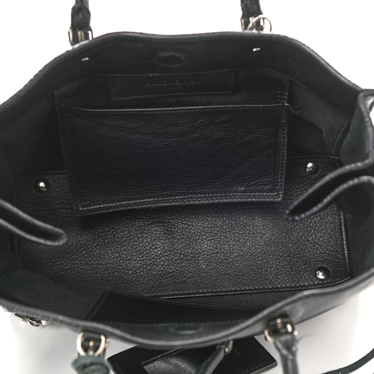 Balenciaga Veau Papier A6 Zip Around Tote Black 5 of 9