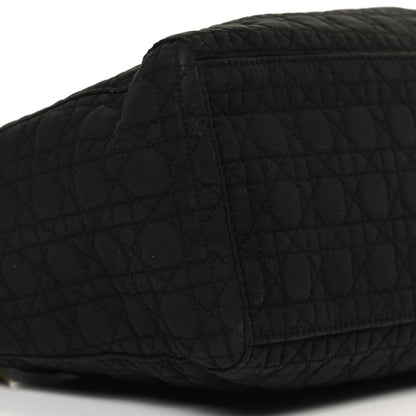 Christian Dior Nylon Cannage Medium Lady Dior Black 9 of 12
