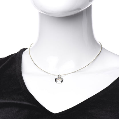 Tiffany Sterling Silver Heart Wire Pendant Necklace 2 of 7