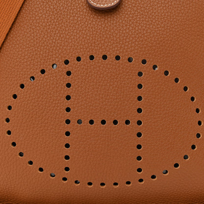 Hermes Taurillon Clemence Evelyne III PM Gold 8 of 11