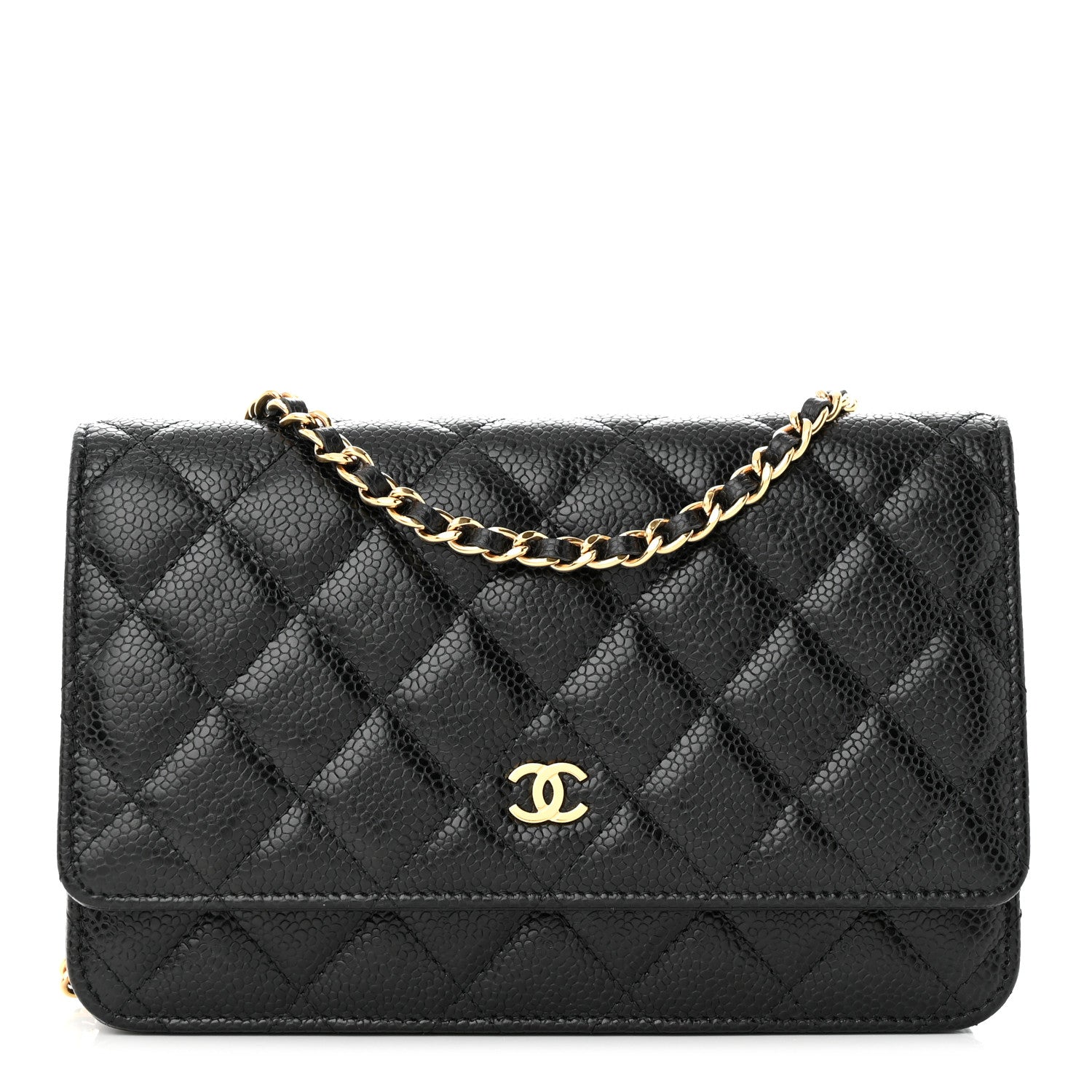 Chanel Caviar Quilted Wallet on Chain WOC Black 1 of 13