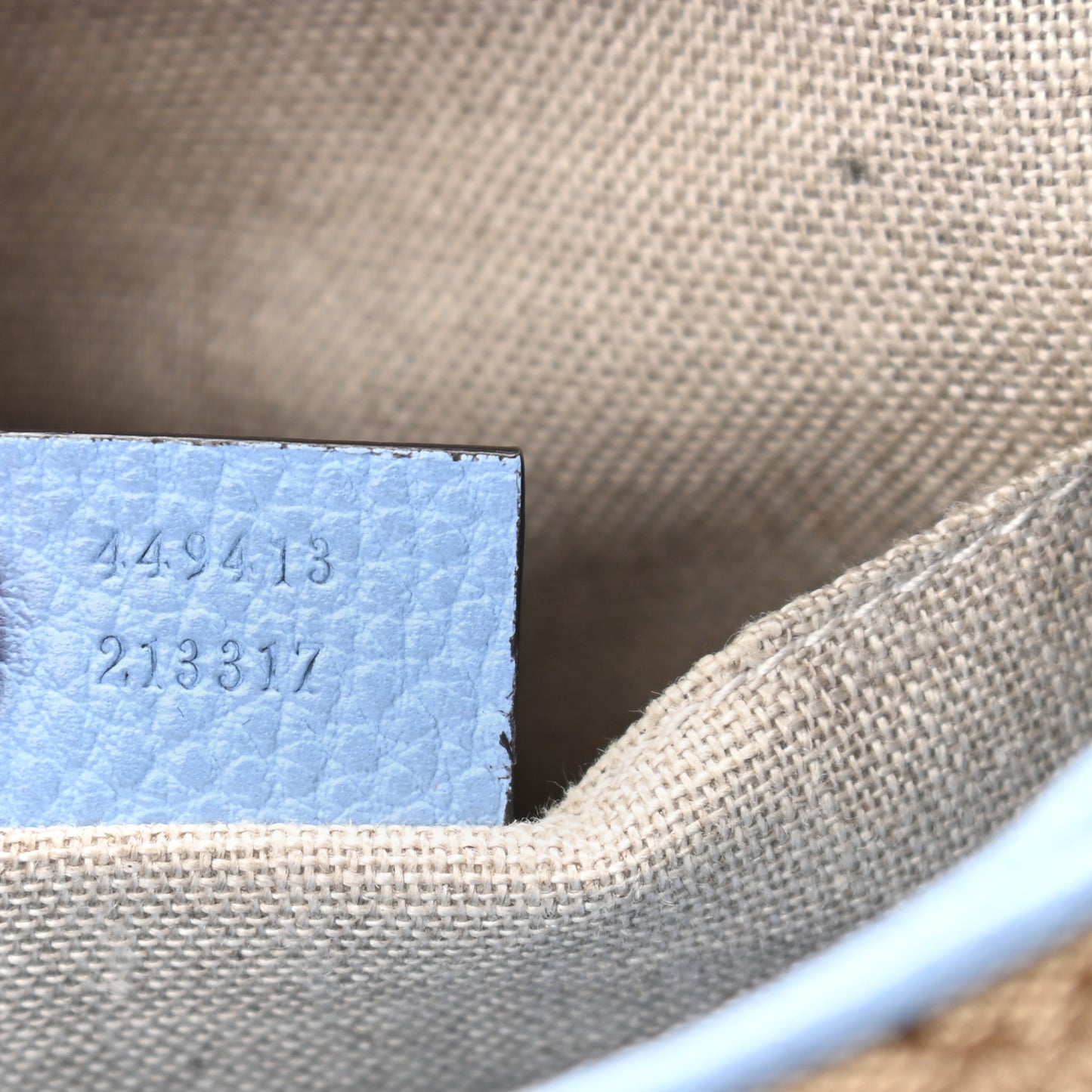 Monogram Mini Bree Messenger Bag Beige Mineral Blue