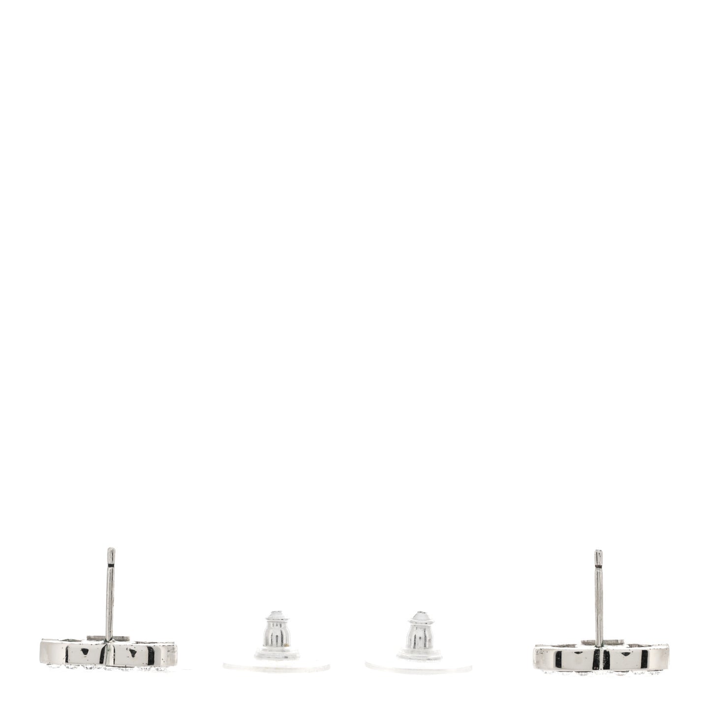 Crystal Mini Timeless CC Earrings Silver