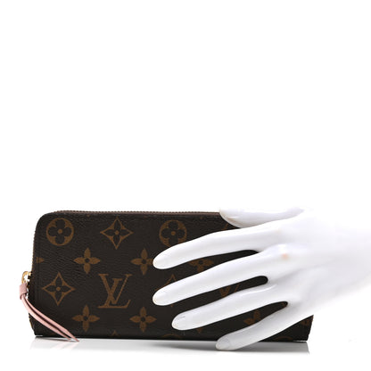 Louis Vuitton Monogram Clemence Wallet Rose Ballerine 2 of 8