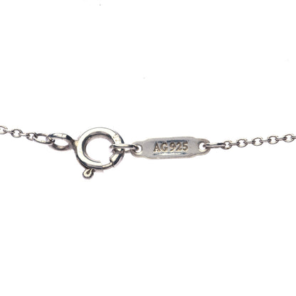 Tiffany Sterling Silver Blue Sapphire Enchant Heart Key Pendant Necklace 7 of 7