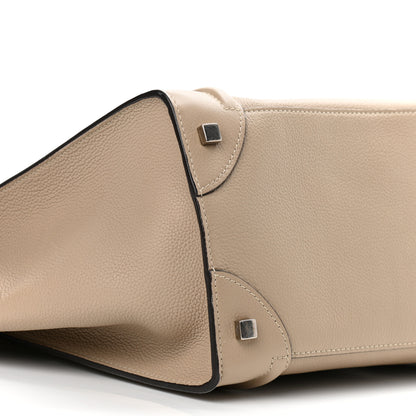 Celine Drummed Calfskin Mini Luggage Dune 9 of 10