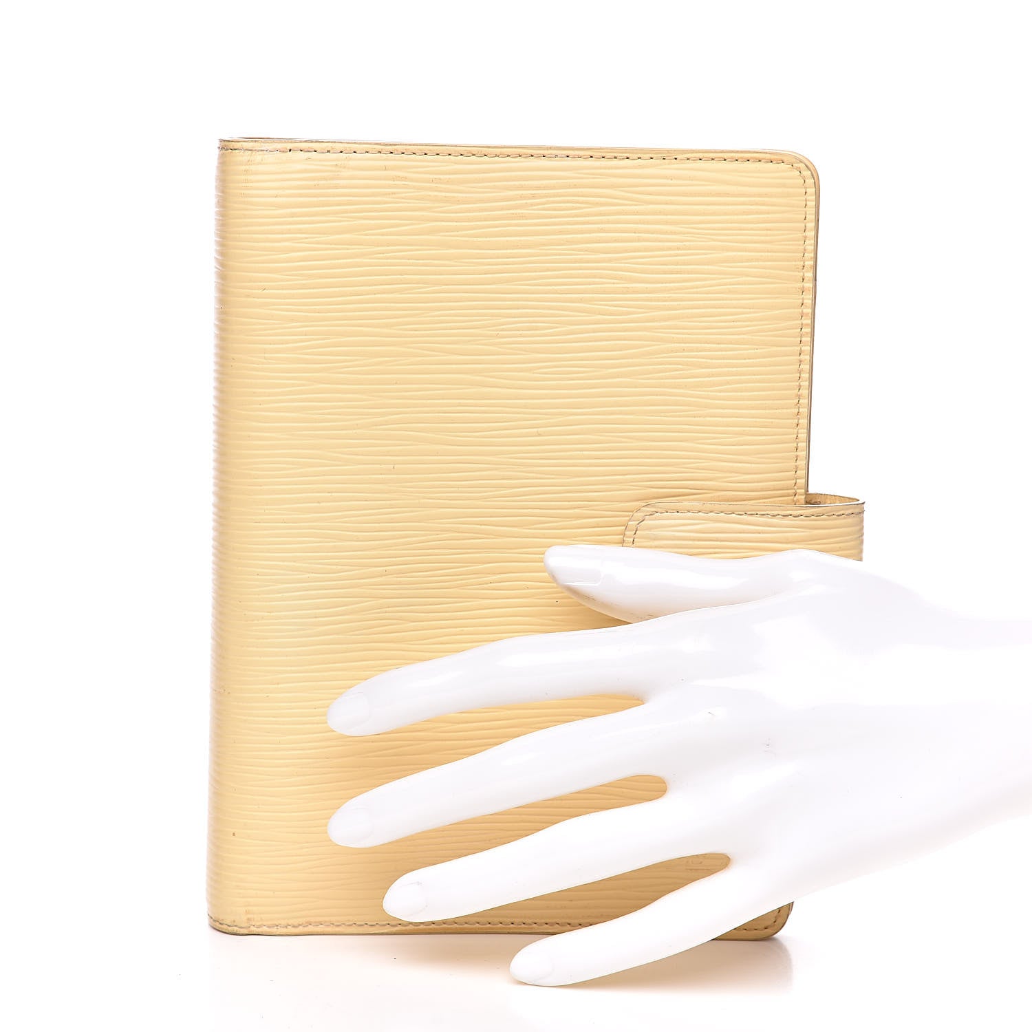 Louis Vuitton Epi Medium Ring Agenda Cover Vanilla 2 of 13