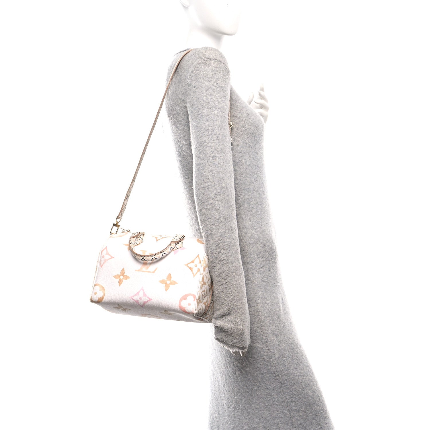 Louis Vuitton Monogram Giant By The Pool 2.0 Speedy Bandouliere 25 Beige 2 of 9