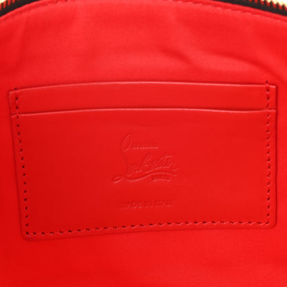 Christian Louboutin Calfskin Logo Loubila Chain Clutch Black Multicolor 6 of 9