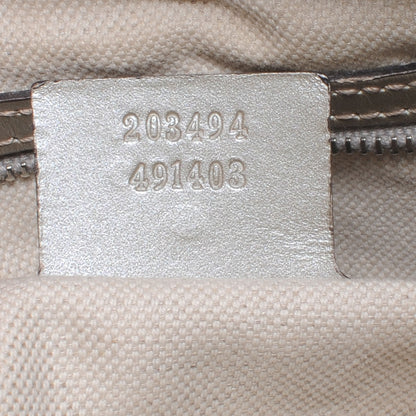 Gucci Imprime Monogram Medium Joy Shoulder Bag Silver 7 of 7