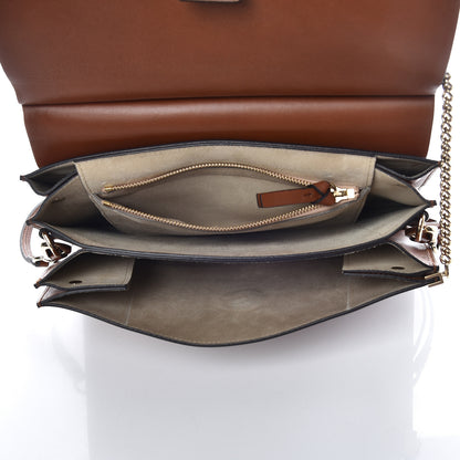 Chloe Suede Calfskin Medium Faye Shoulder Bag Tobacco 5 of 18