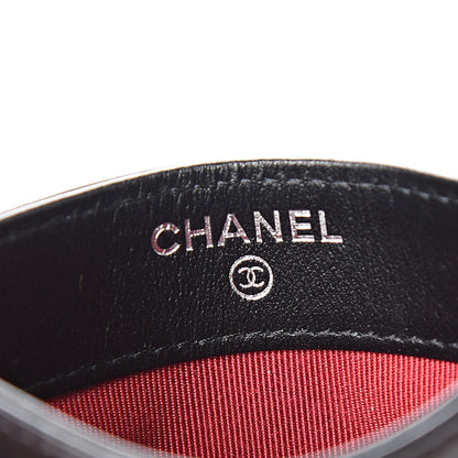 Chanel Aged Calfskin Quilted Gabrielle Card Holder Black 5 of 8