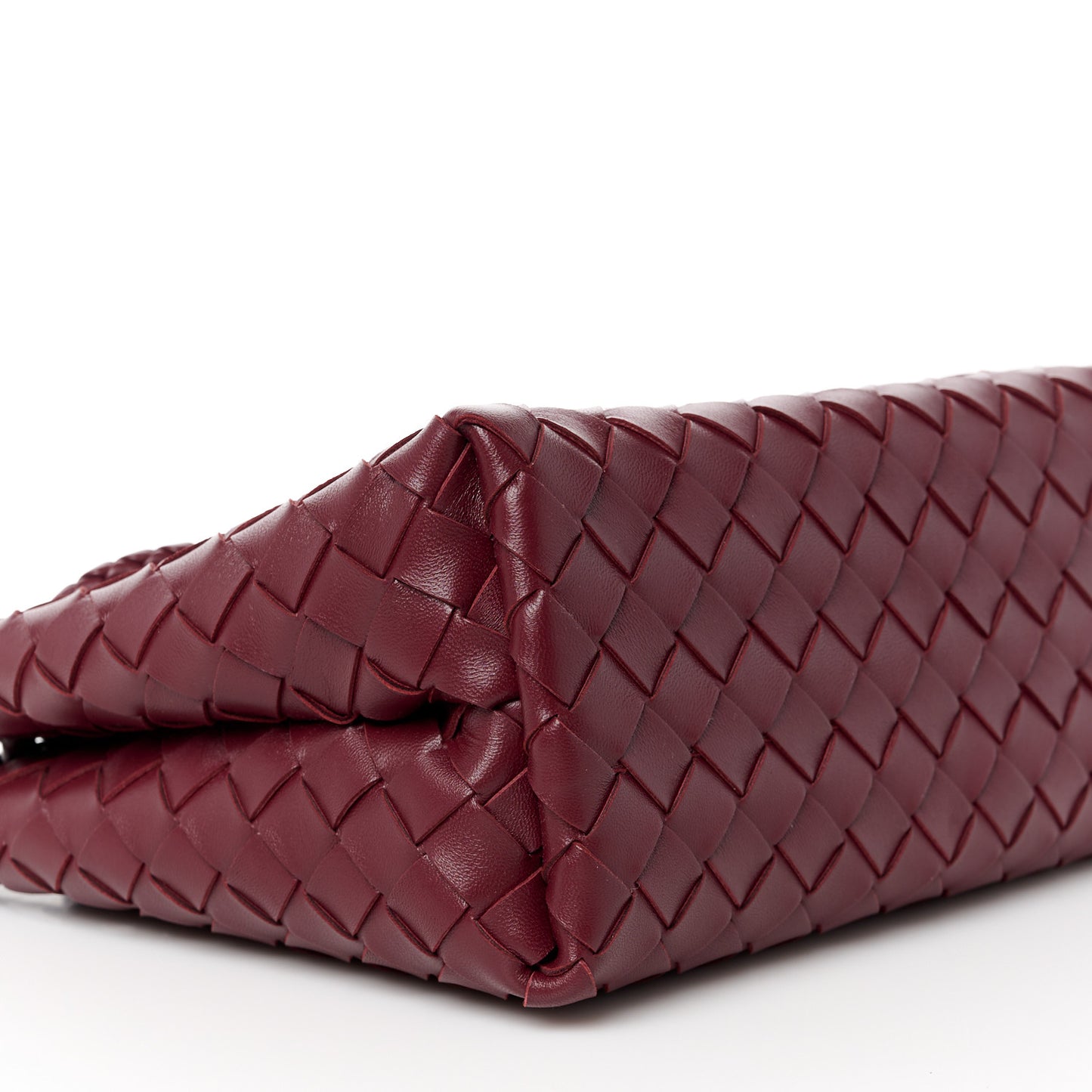 Nappa Intrecciato Small Andiamo Shoulder Bag Barolo