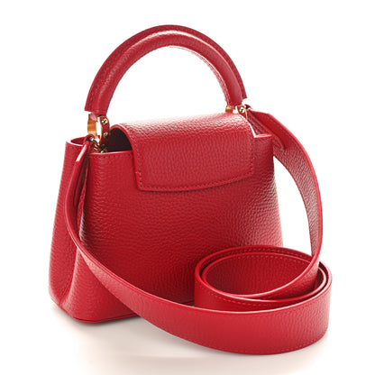 Louis Vuitton Taurillon Mini Capucines Scarlet 3 of 9