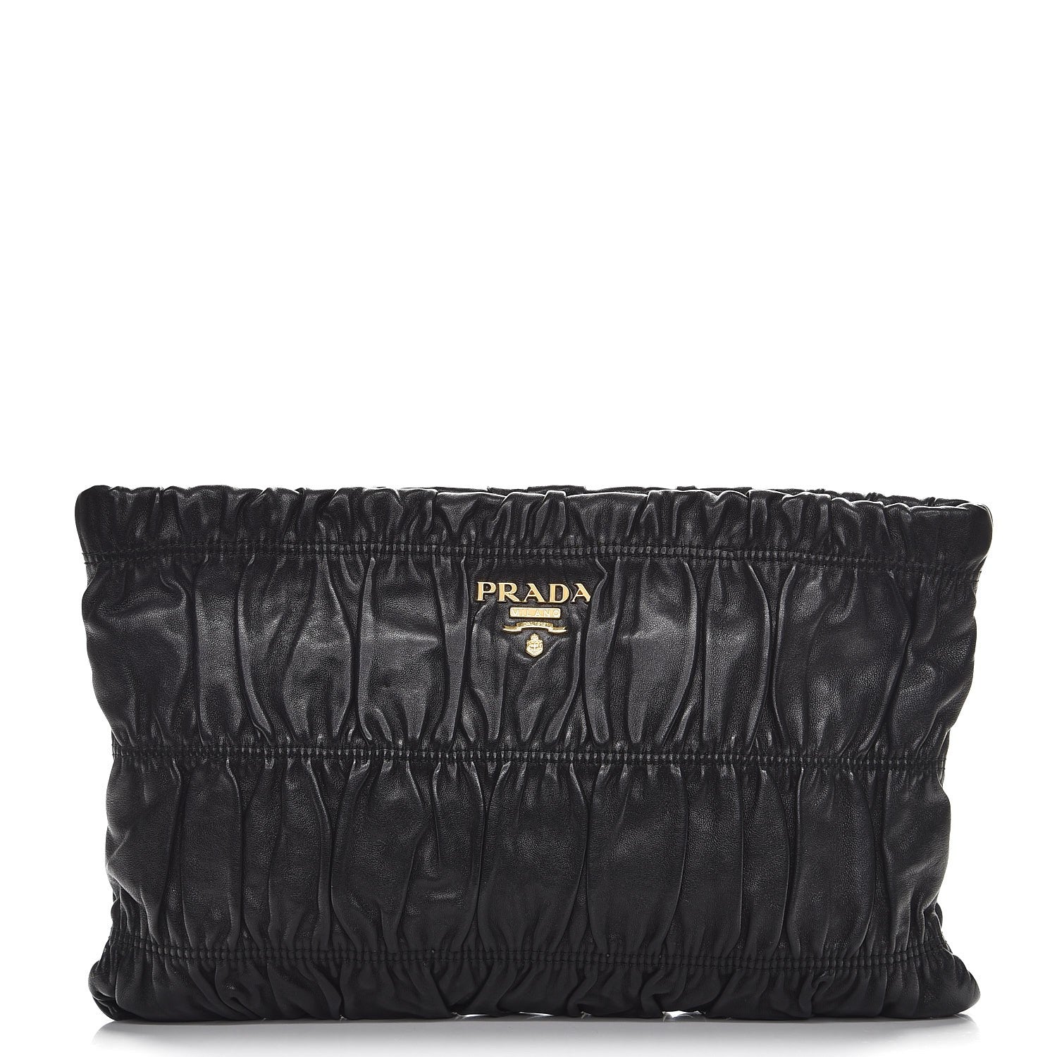 Prada Nappa Gaufre Clutch Nero Black 1 of 8