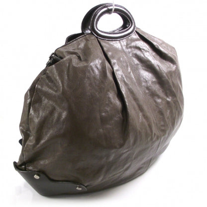 FASHIONPHILE MARNILeatherBalloonMessengerBrown 3 of 10