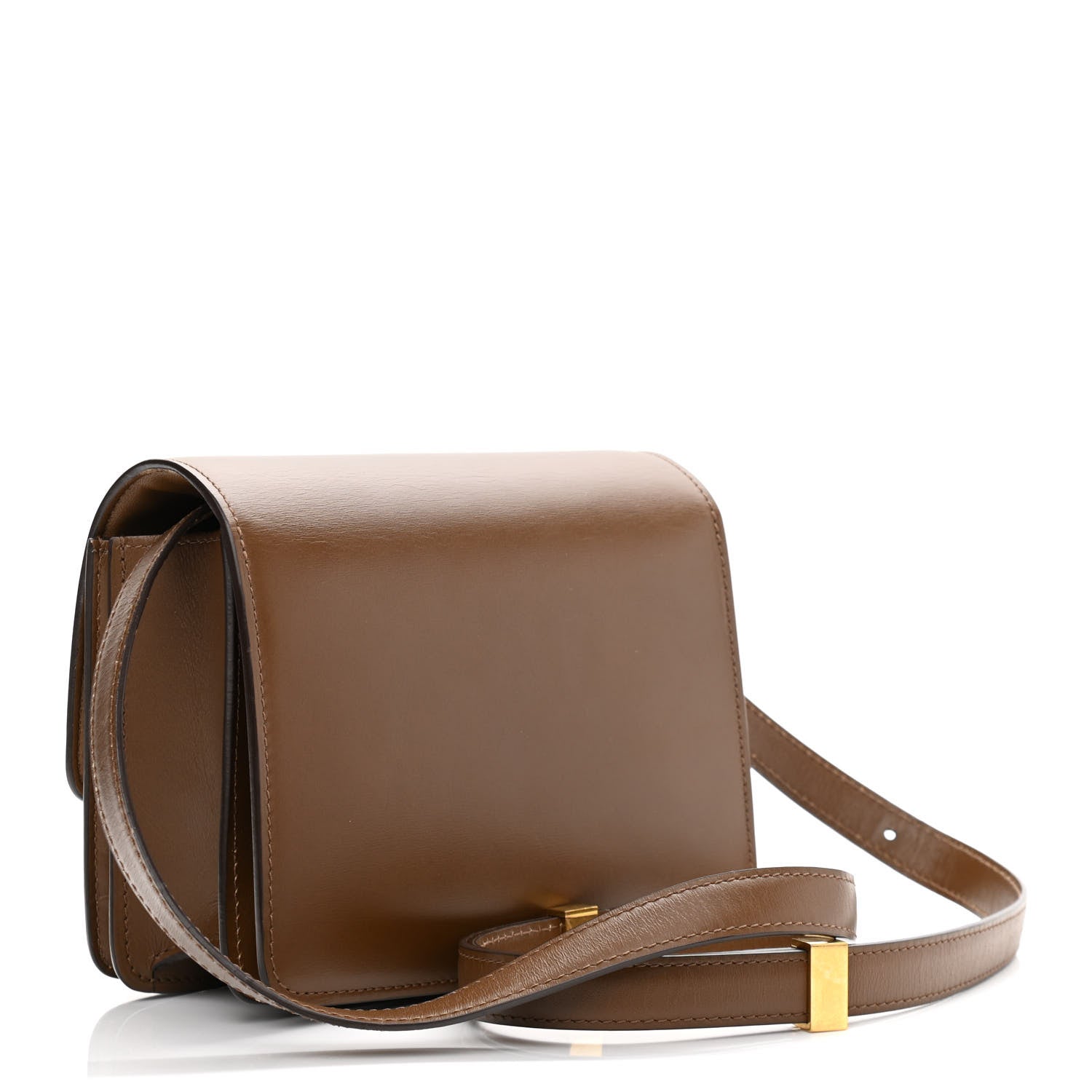 Celine Box Calfskin Small Classic Box Flap Bag Camel 3 of 15