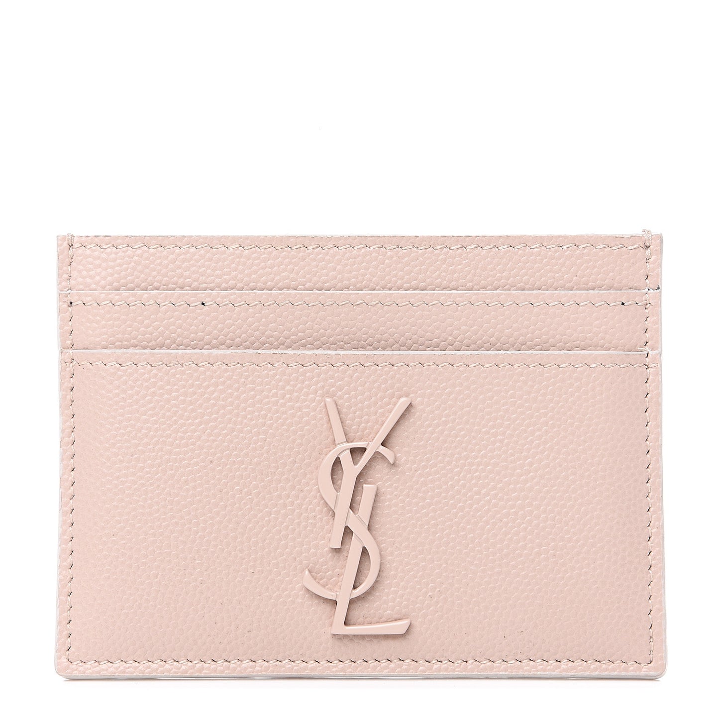 Grain De Poudre Monogram Credit Card Case Rose