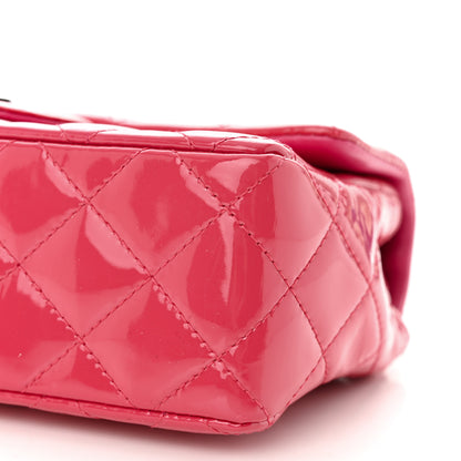 Chanel Patent Calfskin Quilted Mini Rectangular Flap Pink 10 of 13