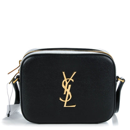 Saint Laurent Grain De Poudre Small Classic Monogram Camera Bag Black 1 of 7