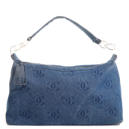 Chanel Denim CC Hobo Dark Blue 1 of 9
