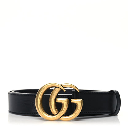 Gucci Calfskin Double G 30mm Belt 85 34 Black 1 of 6