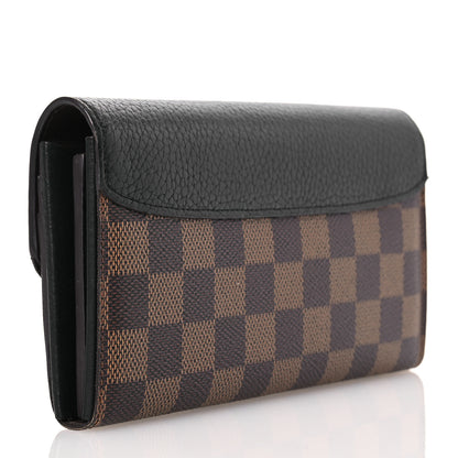 Louis Vuitton Damier Ebene Normandy Wallet Black 3 of 11