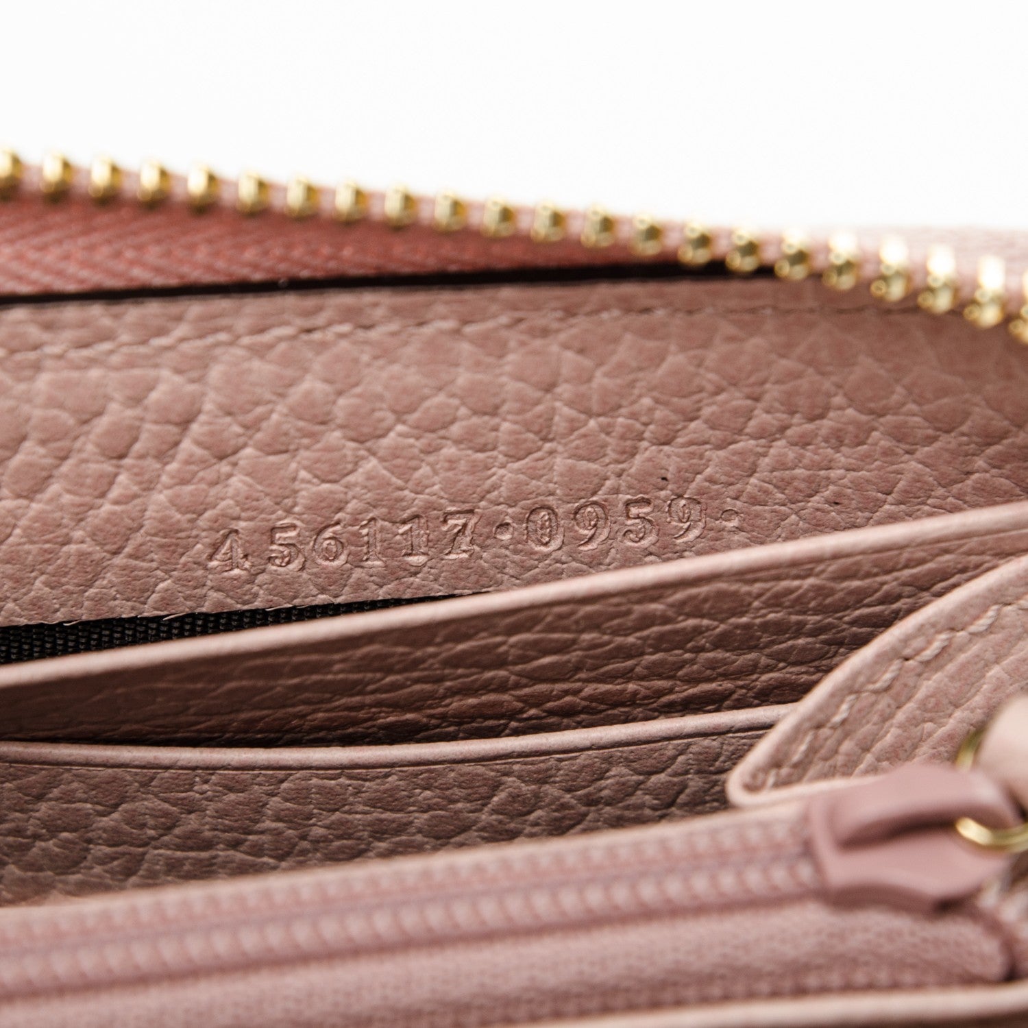 Gucci Dollar Calfskin GG Marmont Zip Around Wallet Perfect Pink 7 of 7