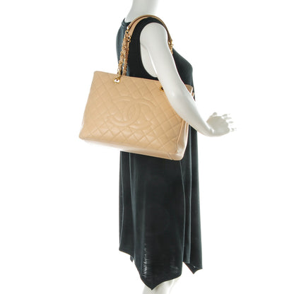Chanel Caviar Quilted Grand Shopping Tote GST Beige Clair 2 of 8