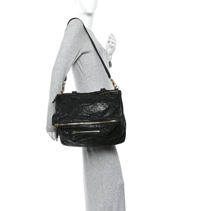 Givenchy Tumbled Sheepskin Large Pandora Black 2 of 10