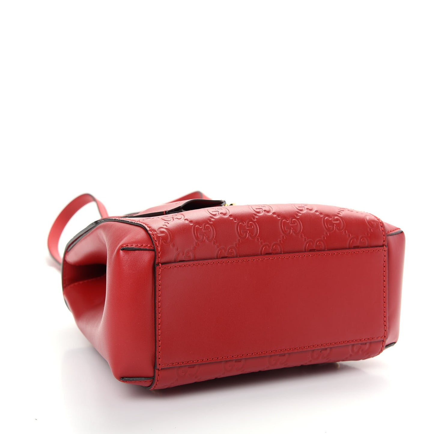 Guccissima Signature Padlock Backpack Hibiscus Red