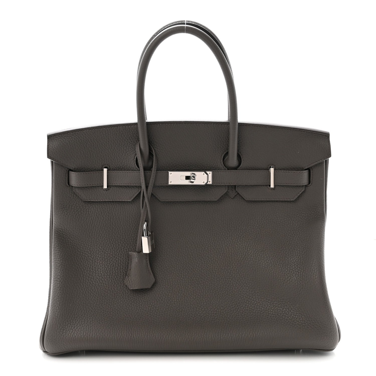 Hermes Taurillon Clemence Birkin 35 Etain 1 of 10