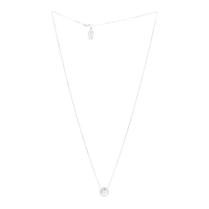 Cartier 18K White Gold Diamond .25ct D'Amour Pave Necklace 3 of 6