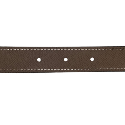 Hermes Swift Epsom 24mm Belt Strap 75 Black Etoupe 5 of 7