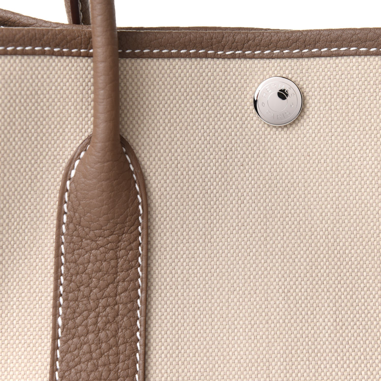Hermes Twill D Negonda Garden Party 30 TPM Tote Beton Etoupe 7 of 10