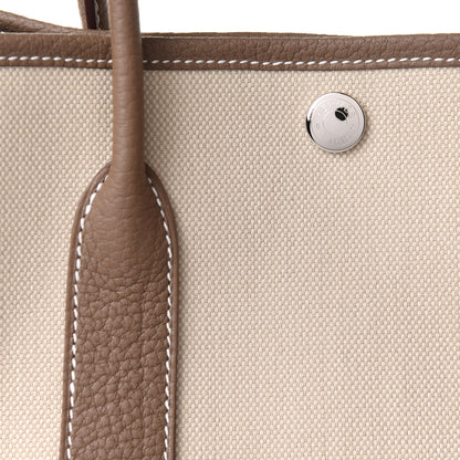 Hermes Twill D Negonda Garden Party 30 TPM Tote Beton Etoupe 7 of 10