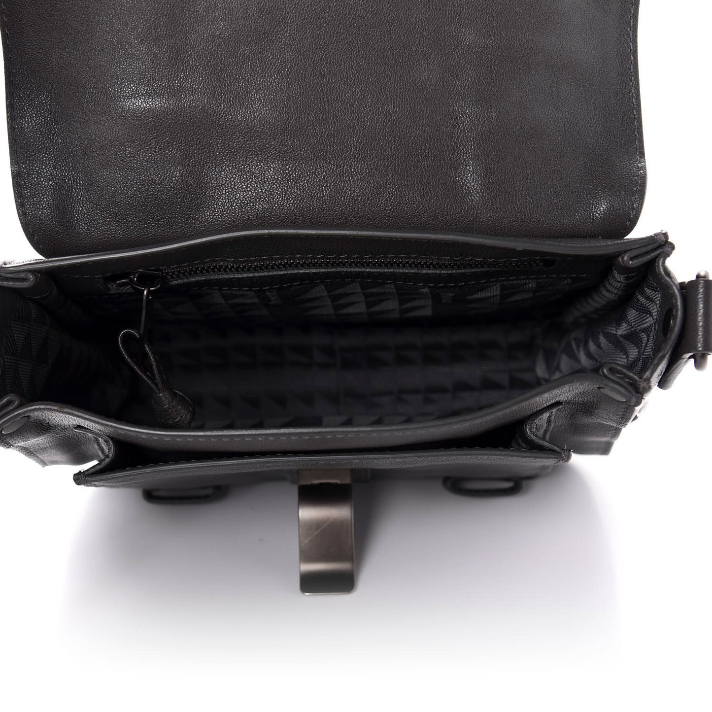 Lambskin PS1 Mini Pouch Messenger Heather Grey