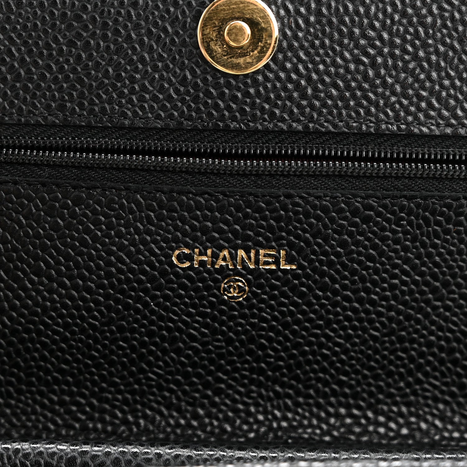 Chanel Caviar Quilted Wallet on Chain WOC Black 6 of 12