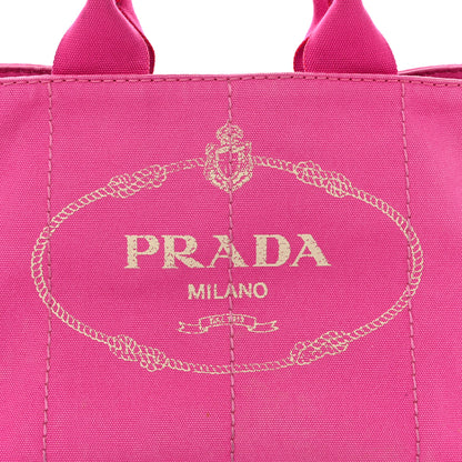 Prada Canapa Logo Shopping Tote Fuxia 9 of 12