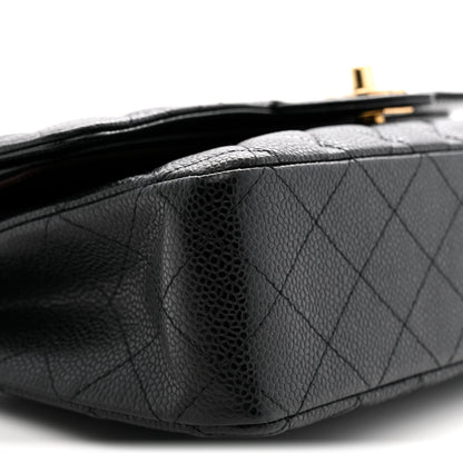 Chanel Caviar Quilted Medium Double Flap Black 9 of 11