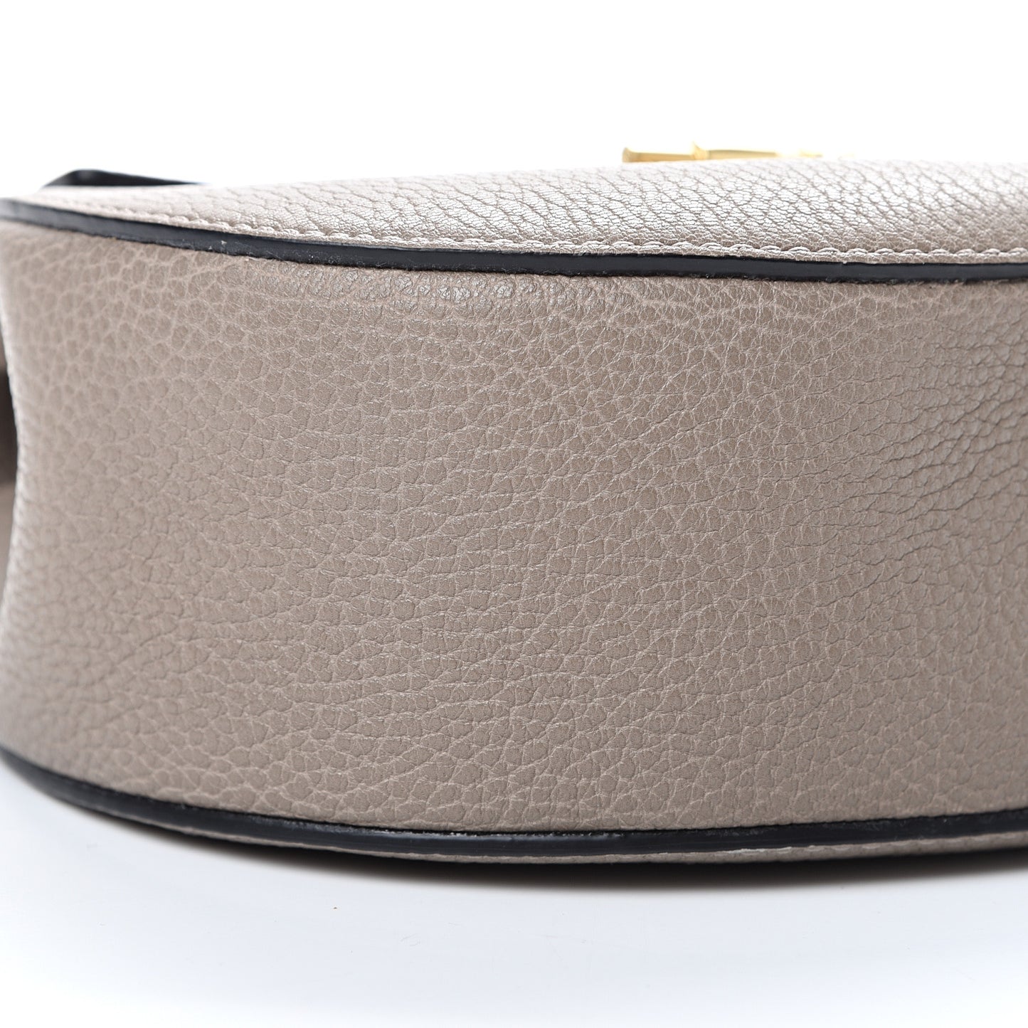 Grained Lambskin Drew Shoulder Bag Motty Grey