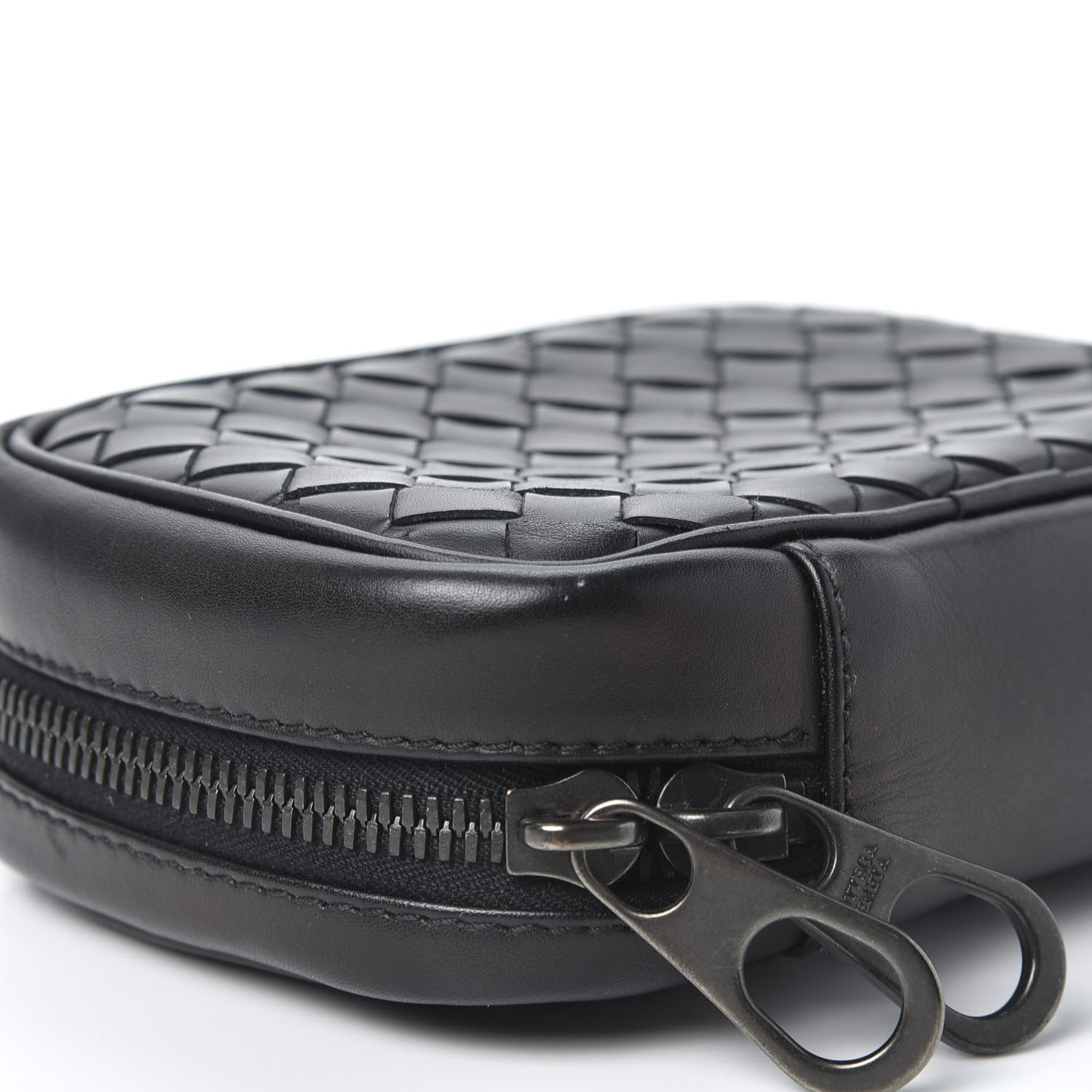 Bottega Veneta Calfskin Intrecciato Travel Case Black 5 of 8