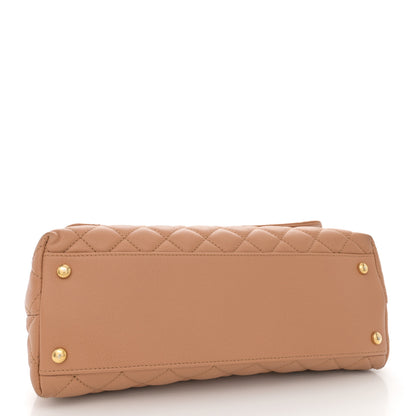 Chanel Caviar Quilted Small Coco Chain Handle Flap Brown 4 of 13