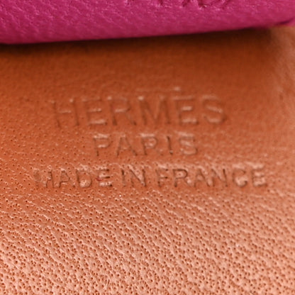 Hermes Milo Lambskin Grigri Rodeo Horse Bag Charm PM Gold Rubis Rose Poupre 3 of 5
