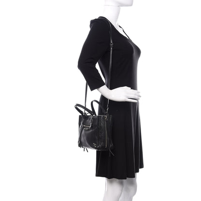 Balenciaga Calfskin Papier Mini A4 Zip Around Tote Black 2 of 10